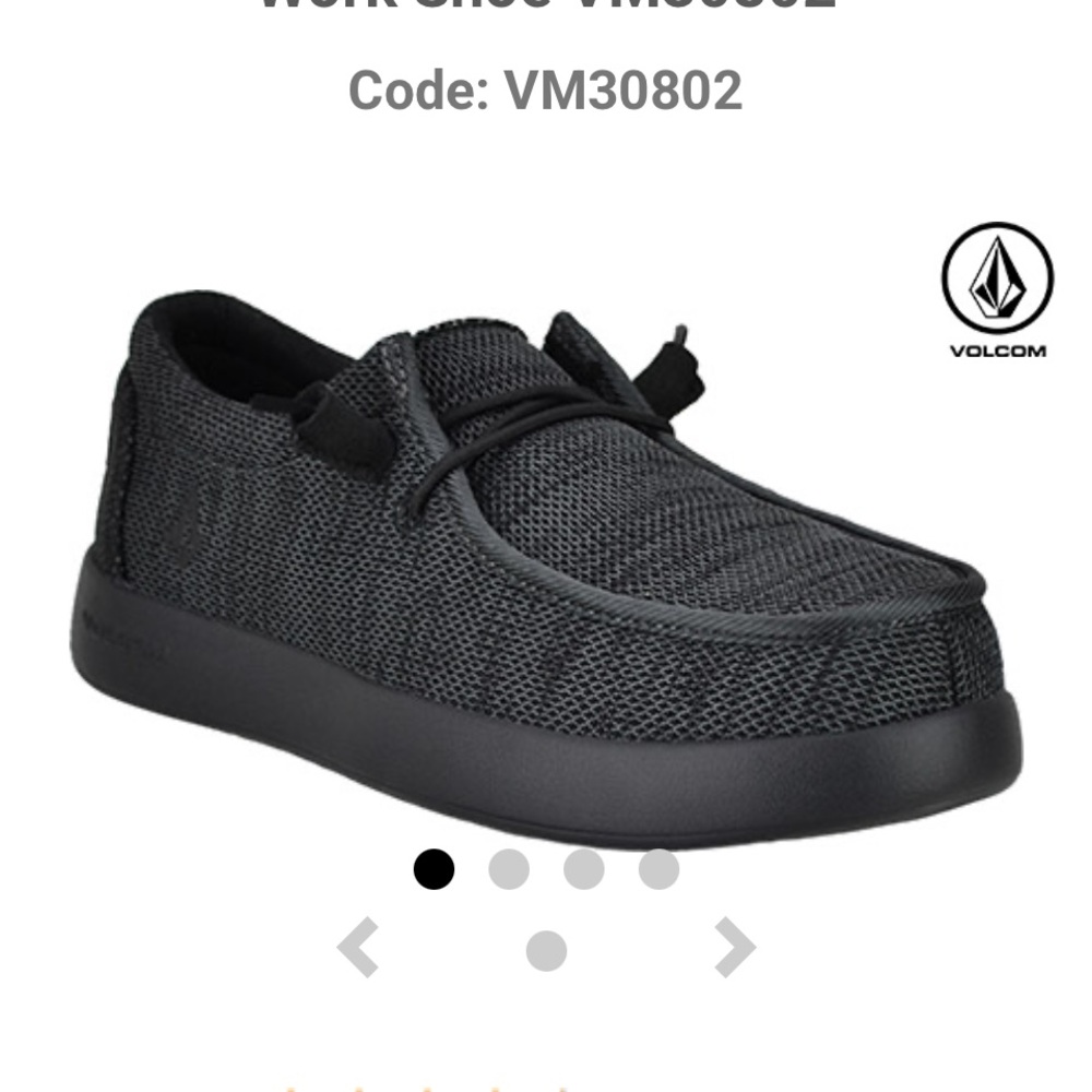 Volcom Black Slip-On Moc Toe Shoes